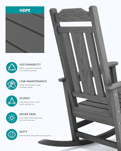 Outdoor Rocking Chairs Set of 2 (2 Count)