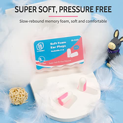 Soft Foam Ear Plugs for Sleeping (5 Count)