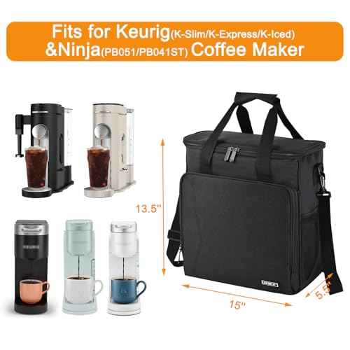 Travel Coffee Maker Carrying Bag Single Serve Coffee Maker Portable Storage Bag with Shoulder Strap