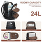 Vegan Leather Laptop Backpack for Women Fits 16 Inch Laptop
