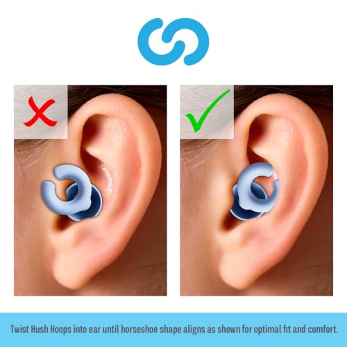Hush Hoops Reusable Noise Reducing Ear Plugs