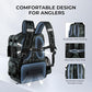 BaitSpace Fishing Backpack with Bait Binder & 2 Rod Holders