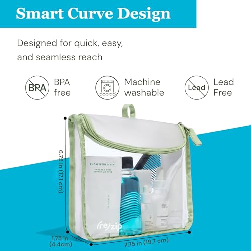 Clear Quart Travel Toiletry & Cosmetic Bag