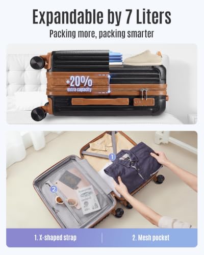20 Inch Carry On Luggage 22x14x9 Airline Approved
