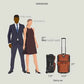 Amsterdam Softside Expandable Luggage with Rolling Wheels