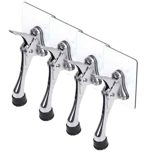 HASHI 4 Inch Kickdown Door Stopper No Drilling