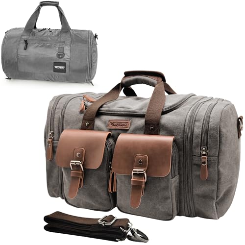 Gym Bags for Men & Expandable Canvas Duffle Bag (2 Count)