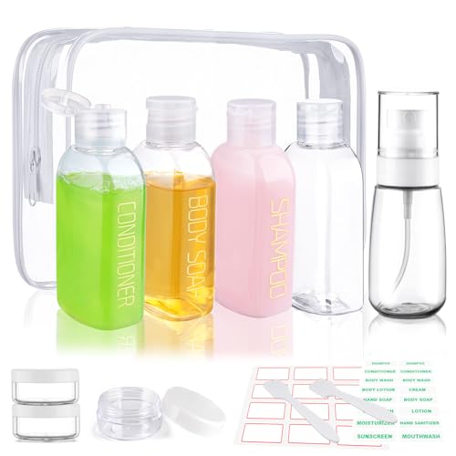 9PCS Leakproof 3.4oz Travel Bottles for Toiletries (9 Count)