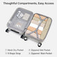 Carry On Luggage 22x14x9 Airline Approved Hardside 20 Inch Suitcase