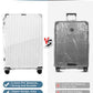 Upgraded Zippered Clear PVC Suitcase Cover 24 Inch