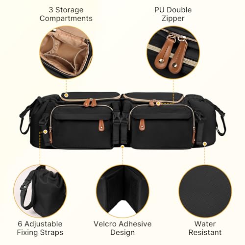 Double Stroller Organizer with 2 Cooler Pockets (16 liter(s))