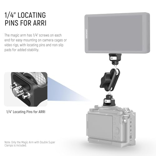 Double Super Clamp Camera Mount with Magic Arm