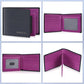 Mens Bifold Wallet with 2 ID Windows Carbon Fiber Leather