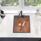 17x19 Inch Black Drop in Bar Sink