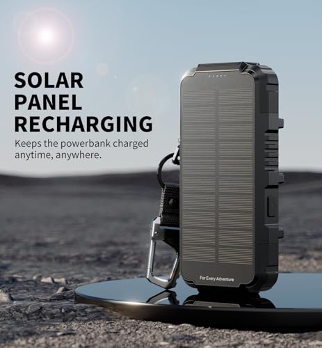 27 000mAh Solar Power Bank Portable Charger 65W Fast Charging