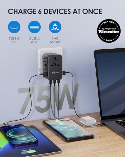 75W GaN PD Universal Travel Adapter