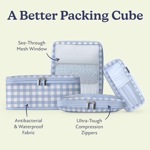 Space Saving Compression Packing Cubes for Women 6 (6 Count)