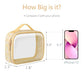 Clear Makeup Bag Travel (3 Count)