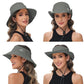 Sun Hats for Women Bucket Hat UV Protection Fishing Hat Wide Brim Safari Hats 2 in 1 Zip
