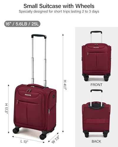 Underseat Carry On Luggage with Wheels