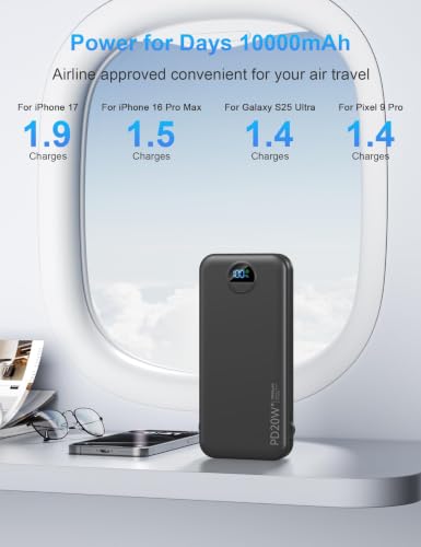 Portable Charger Power Bank 10000mAh PD20W w