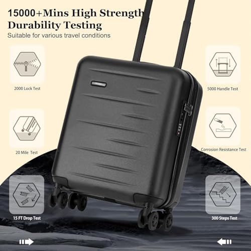 Expandable 16 Inch Underseat Carry On Luggage Airline Approved
