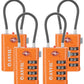 TSA Approved Luggage Locks with Search Alert Indicator (4 Count)