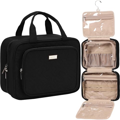 Travel Toiletry Bag for Women Hanging Organizer Makeup Case Pockets
