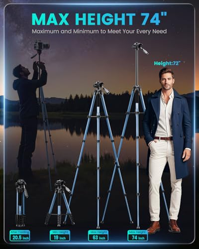 74″ Camera Tripod