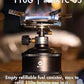 CAMPINGMOON Replacement Empty Refillable Gas Fuel Cylinder Standard for Backpacking Camping Stove EN417 Lindal Valve 110g TC