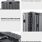 26 Inch Checked Zipperless Luggage with Cup Holder