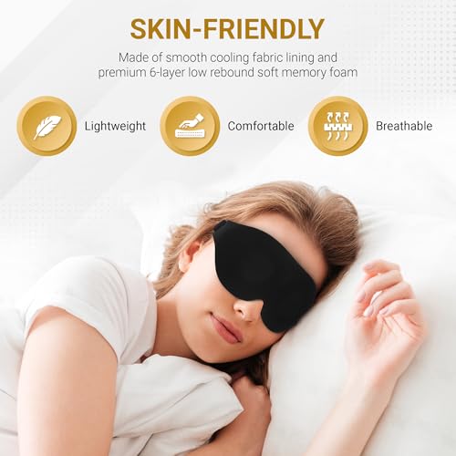 3D Sleep Mask with Travel Storage Bag