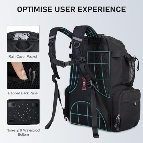 Fishing Tackle Backpack with Rod Holders
