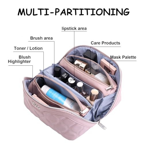 Travel Makeup Bag Cosmetic Bags for Women (3 Count)