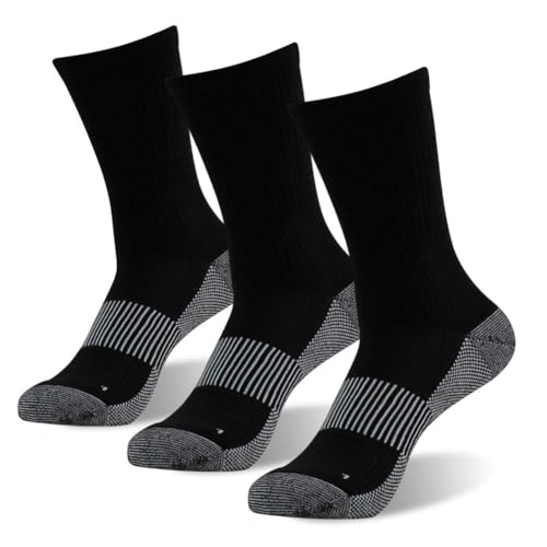 3 Pairs Copper Hiking Running Socks Men (3 Count)