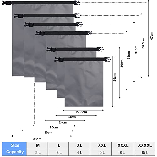 6 Pcs 6 12 Pcs Waterproof Dry Bags (6 Count)