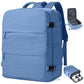 Large Travel Backpack Carry On for Women Man Waterproof Gym Backpacks with Laptop Compartment Mochila de Viaje Teacher Personal Item Backpack Rucksack Airplane Accessories Must Haves Sky Blue