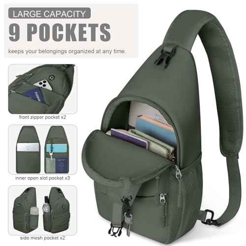 Crossbody Bags for Women Men Trendy Sling Bag Backpack Chest Bag
