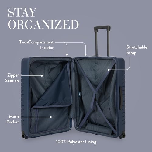 B Y Ulisse Checked Luggage with Spinner Wheels