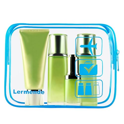 Clear Toiletry Bag TSA Approved Quart Size Travel Carry On (2 count)