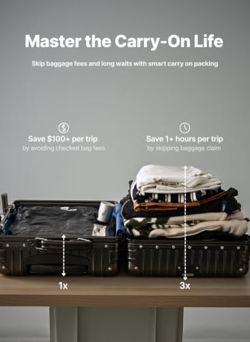Vacuum Bags for Travel with Wireless Pump (4 Count)