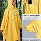 Hooded Rain Poncho for Adult Waterproof Lightweight Raincoat