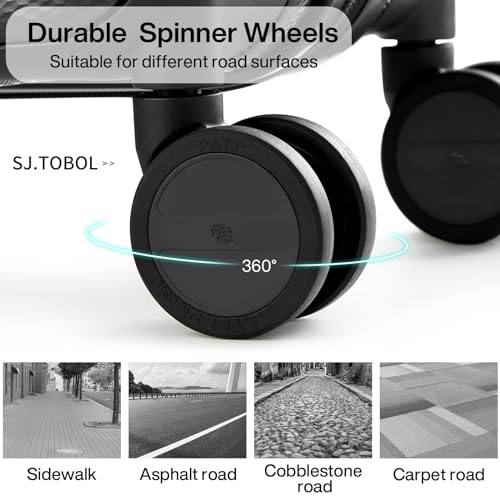 29 Inch Luggage Suitcases With Spinner Wheels Lightweight PC hardside Rolling Suitcase With Travel Lock
