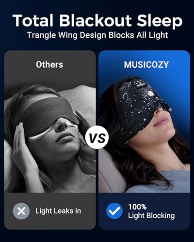 Sleep Mask Stary Bluetooth Headphones for Sleeping Side Sleeper
