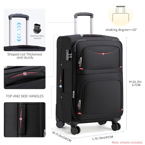 Softside Expandable Luggage with 4 Spinner Wheels