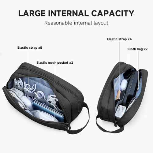 Double Layer Cable Organizer Bag