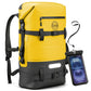 30/40/55L Waterproof Dry Backpack & Phone Case- X-Large Floating Dry Bag for Kayaking, Travel, Hiking, Fishing, Camping, Motorcycles & Beach, Heavy-Duty Roll Top Men/Women (Yellow)