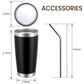 20oz Tumbler 8 Pack Double Wall Vacuum Insulated Travel Mug Bulk