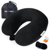 Neck Pillows for Travel 100% Memory Foam Adjustable Travel Pillows with Storage Bag