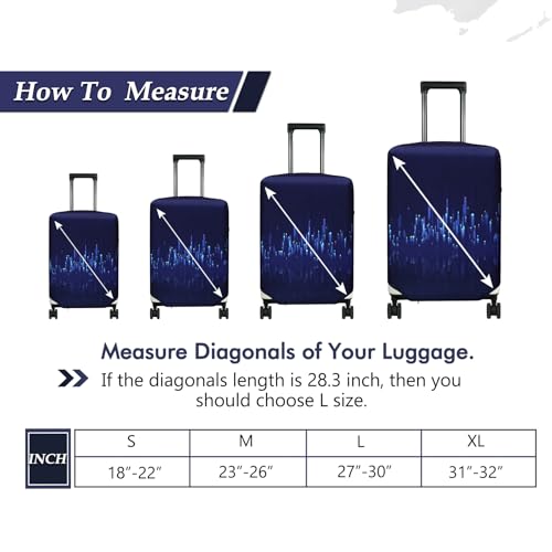 Travel Luggage Cover Suitcase Protector Fits 31